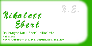 nikolett eberl business card